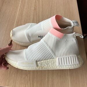 Limited Release Adidas NMD White with Pink Highlights